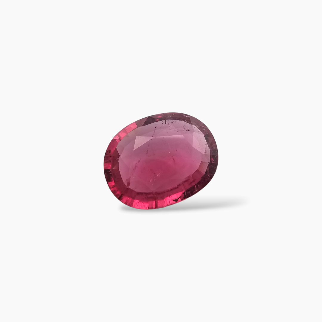 shop Natural Pink Tourmaline Stone 4.90 Carats Oval Shape (14.1 x 10.9  mm)