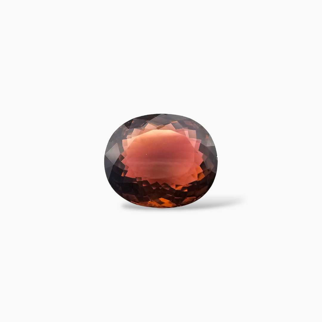 buy Natural Orange Tourmaline Stone 15.49 Carats Oval Shape (17.08 x 14.57 x 8.57 mm)