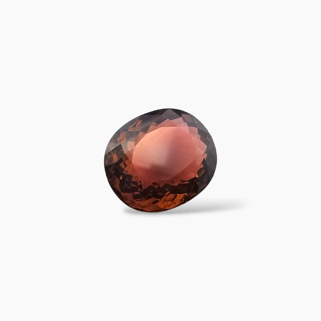 shop Natural Orange Tourmaline Stone 15.49 Carats Oval Shape (17.08 x 14.57 x 8.57 mm)