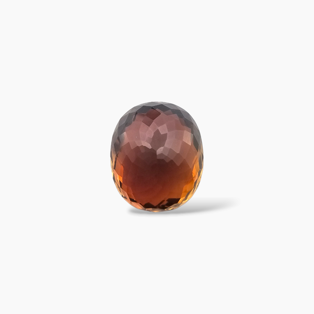online Natural Orange Tourmaline Stone 15.49 Carats Oval Shape (17.08 x 14.57 x 8.57 mm)