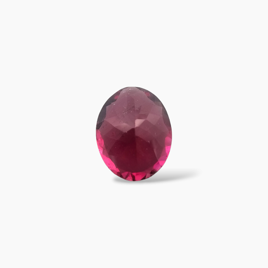 shop Natural Pink Rubellite Tourmaline Stone 3.97 Carats Oval Shape (11.8 x 9.8  mm)