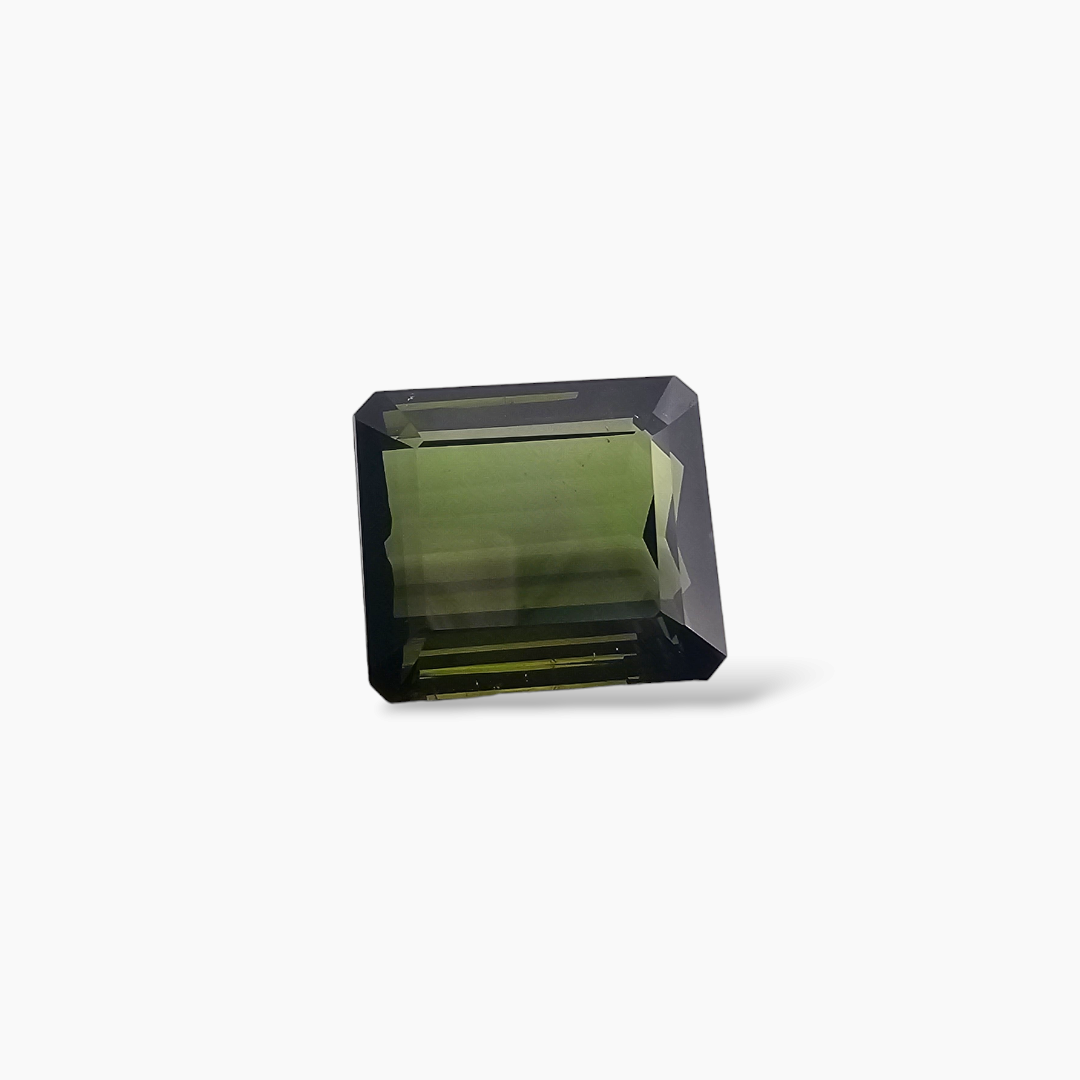 shop Natural Green Tourmaline Stone 20.65 Carats Emerald Cut (10  mm)