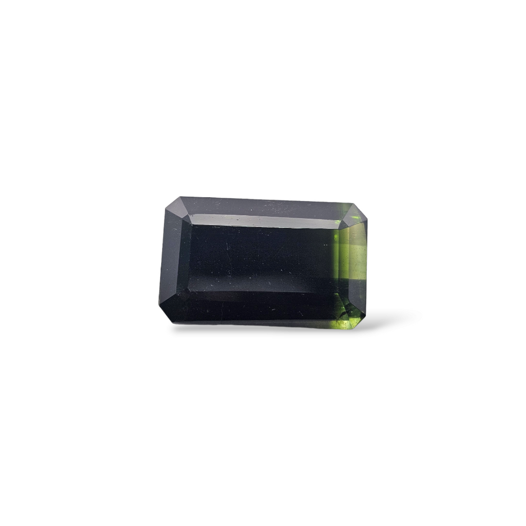 Natural Green Tourmaline Stone 26.19 Carats Emerald Cut (21.3 x 13.3   mm)