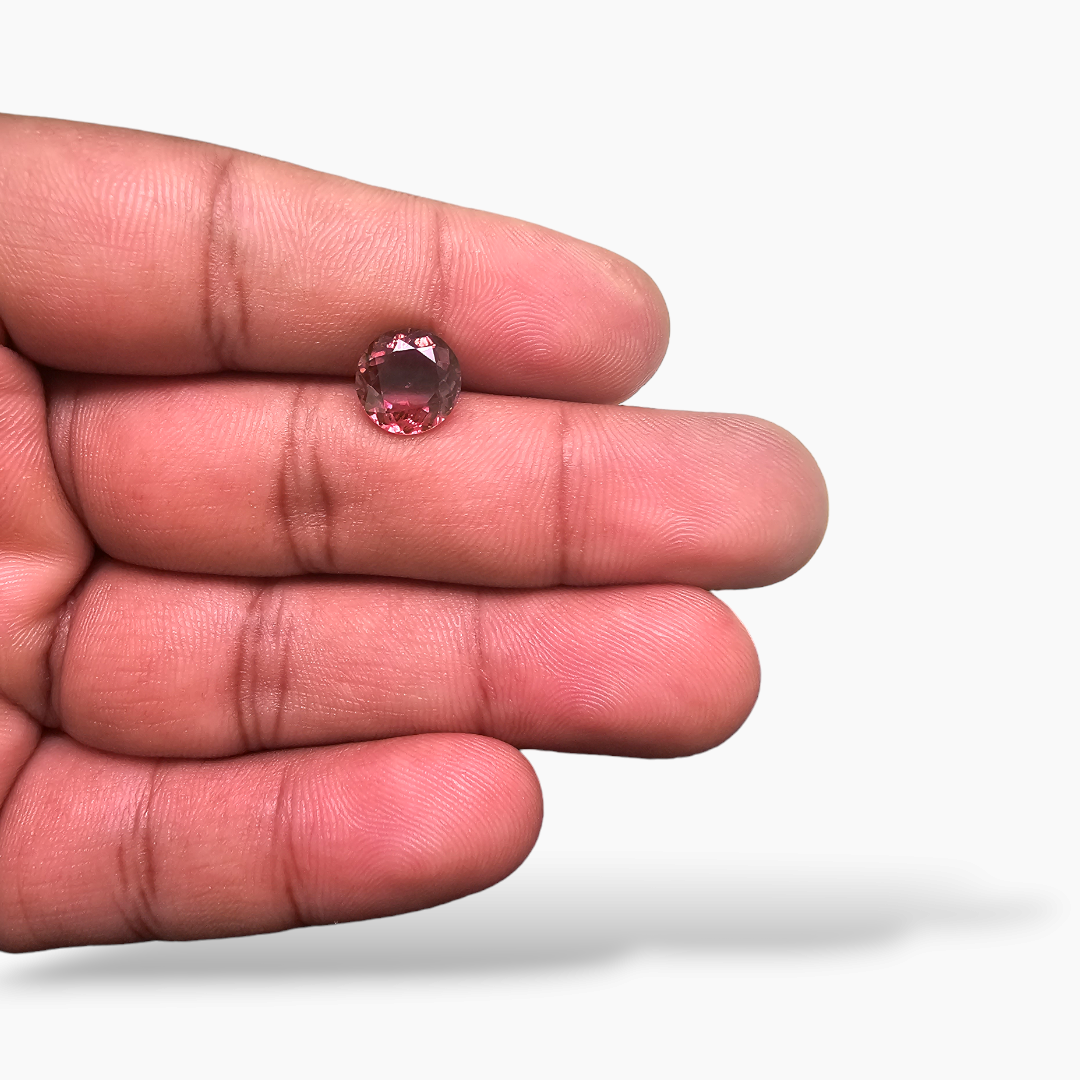 online Natural Pink Tourmaline Stone 2.9 Carats Round Cut (9.1  mm)