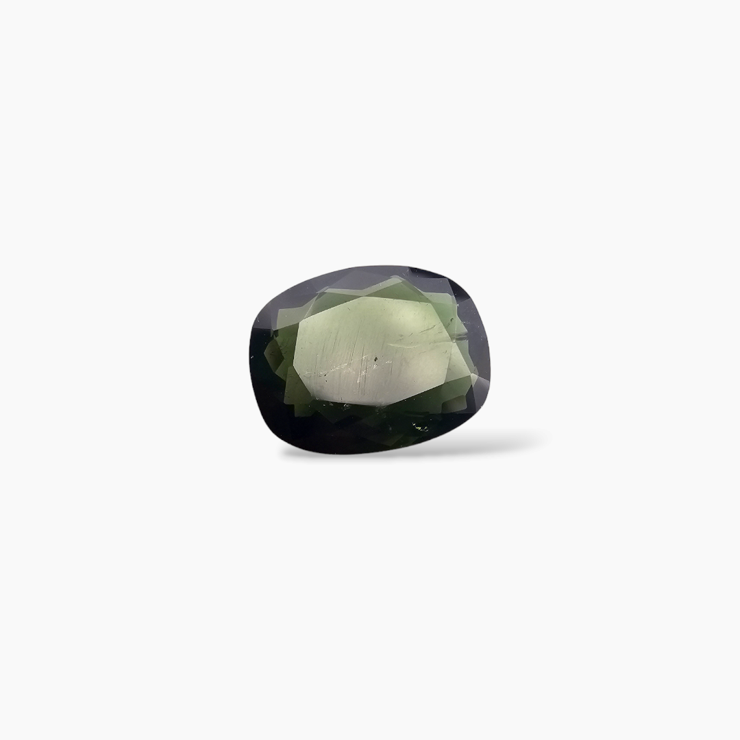 shop Natural Green Tourmaline Stone 5.6 Carats Cushion Cut (14x11  mm)