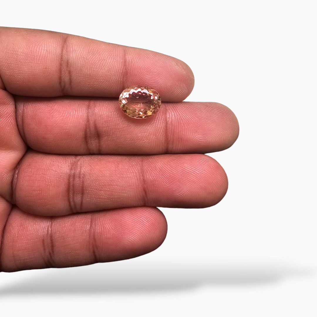 Natural Orange Tourmaline Stone 4.66 Carats Oval Cut (12x10 mm)