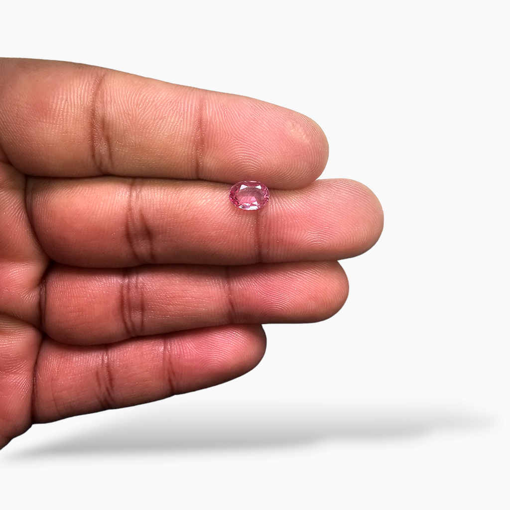 Natural Pink Spinel Stone 0.95 Carats Oval Cut (7x5 mm)