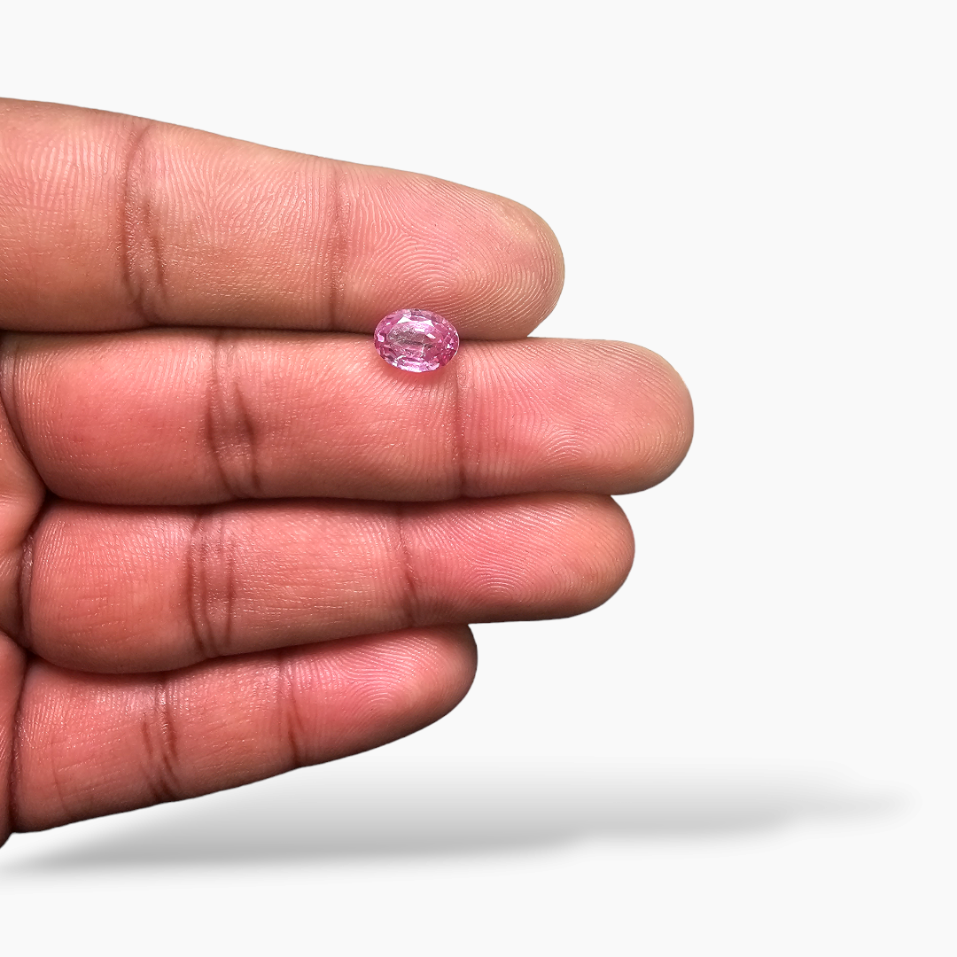 Natural Pink Spinel Stone 1.78 Carats Oval Cut (8x6 mm) 