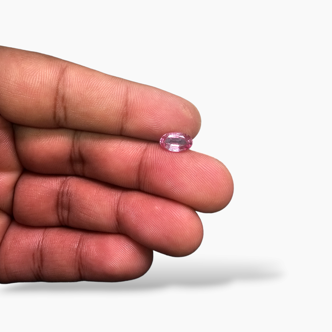 Natural Pink Spinel Stone 1.41 Carats Oval Cut (9x5.5 mm)