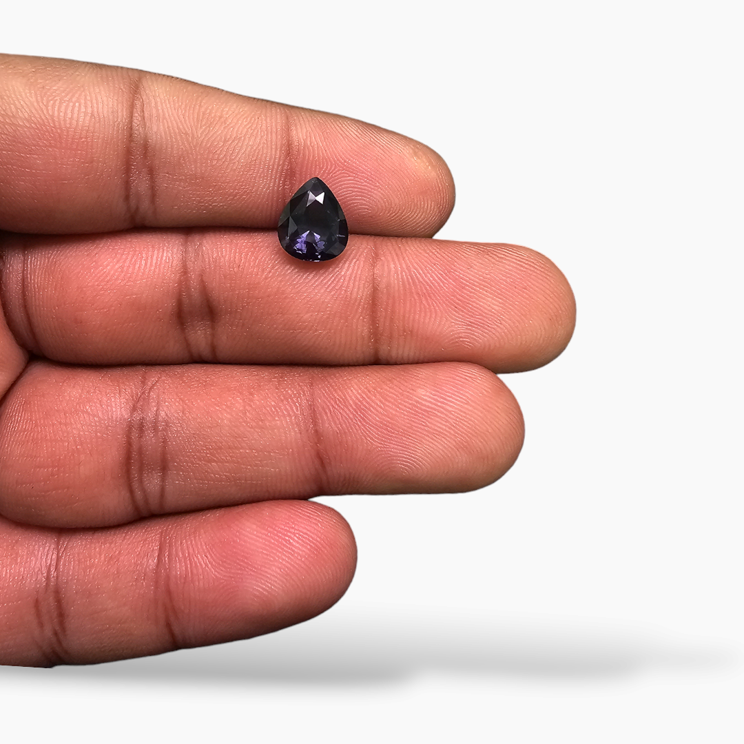 Natural Purple Spinel Stone 3.34 Carats Asscher Cut (10 x 8.3 mm)