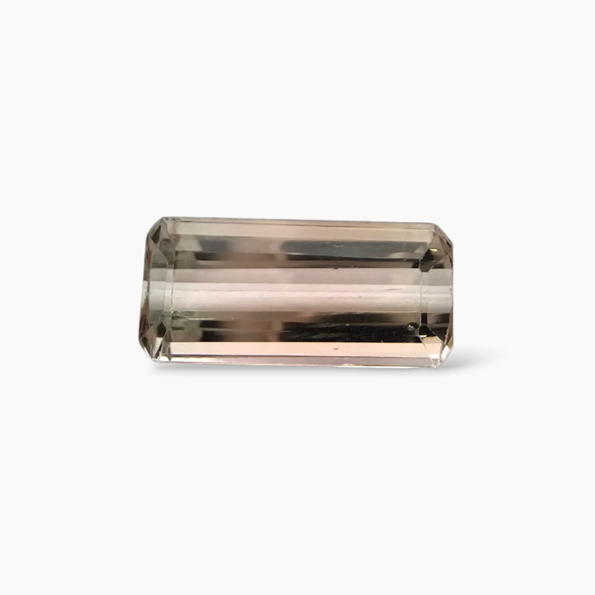 buy Natural Bi Color Tourmaline Stone 4.9 Carats Emerald Cut (14.7 x 6.8 mm)