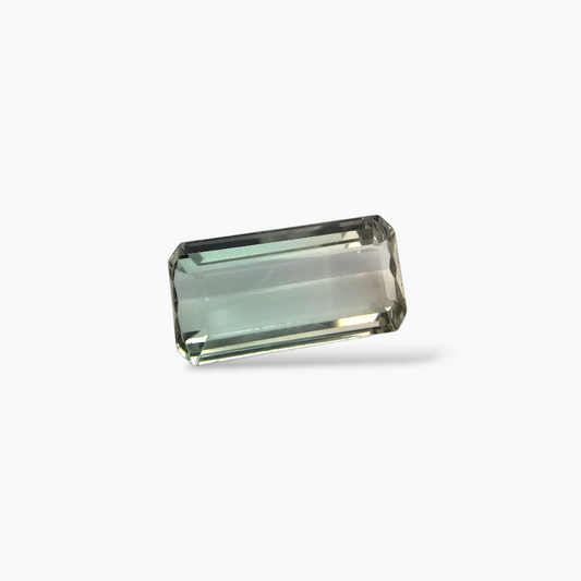 shop Natural Bi Color Tourmaline Stone 6.25 Carats Emerald Cut (15.5x7.9 mm)