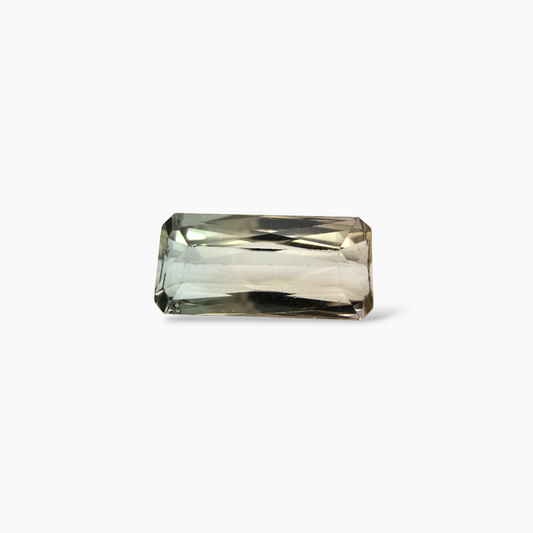 buy Natural Bi Color Tourmaline Stone 5.71 Carats Emerald Cut (15 x 7 mm)