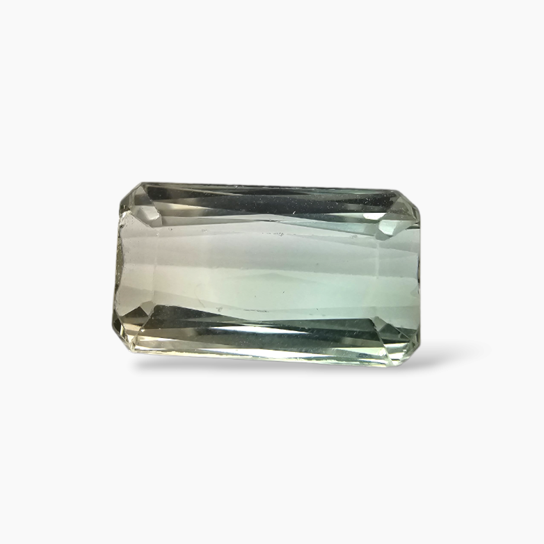 buy Natural Bi Color Tourmaline Stone 5.35 Carats Emerald Cut (13.5 x 7.9 mm)