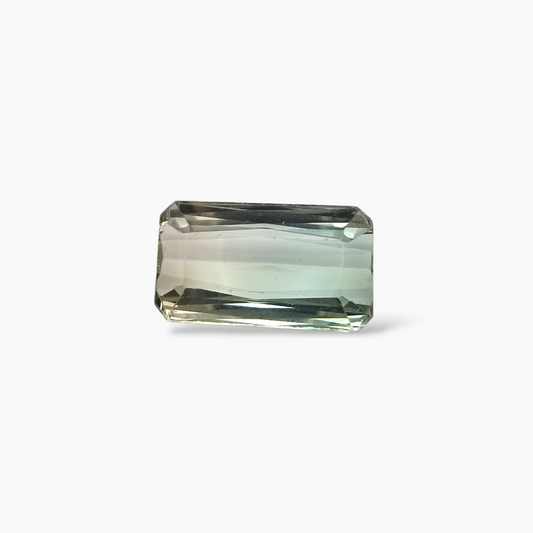 buy Natural Bi Color Tourmaline Stone 5.35 Carats Emerald Cut (13.5 x 7.9 mm)