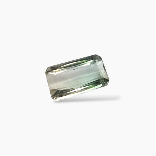 shop Natural Bi Color Tourmaline Stone 5.35 Carats Emerald Cut (13.5 x 7.9 mm)