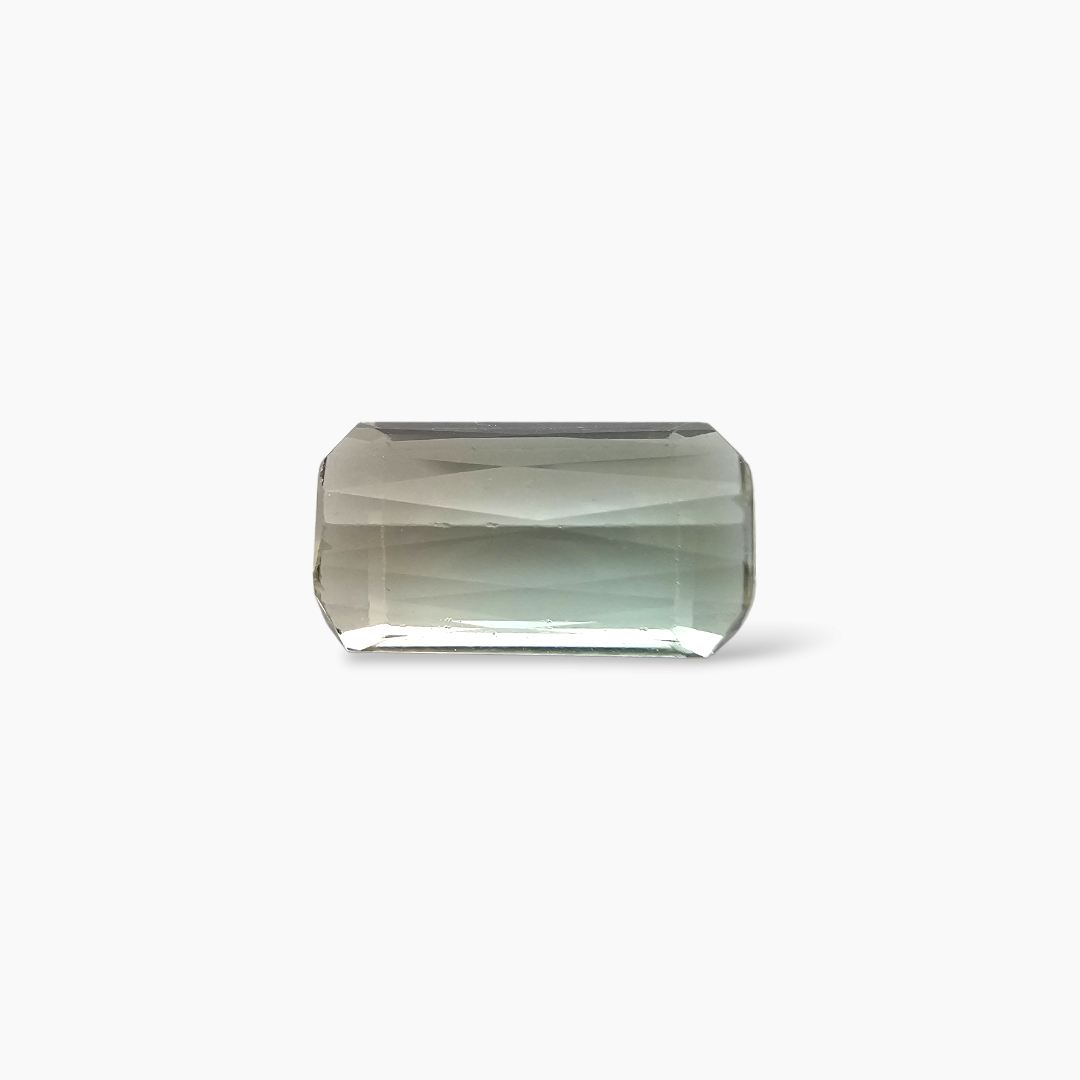 online Natural Bi Color Tourmaline Stone 5.35 Carats Emerald Cut (13.5 x 7.9 mm)