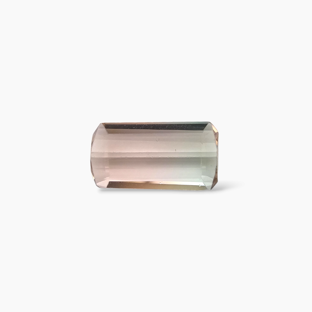 online Natural Bi Color Tourmaline Stone 2.96 Carats Emerald Cut (13.3 x 7.1 mm)]