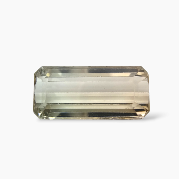buy Natural Bi Color Tourmaline Stone 5.88 Carats Emerald Cut (15 x 17 mm)