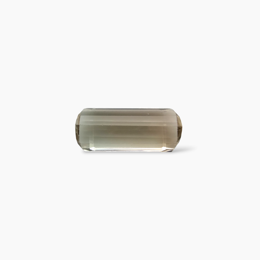 online Natural Bi Color Tourmaline Stone 5.88 Carats Emerald Cut (15 x 17 mm) 