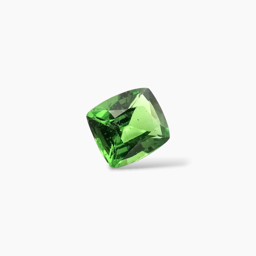 shop Natural Tsavorite Garnet Stone 1.32 Carats Cushion Cut (7 x 5 mm)
