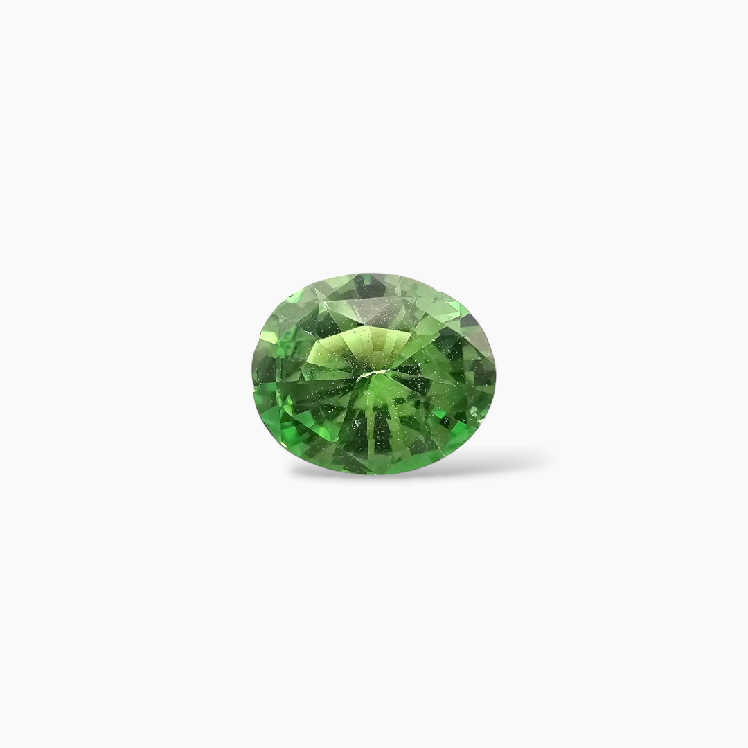 buy Natural Tsavorite Garnet Stone 1.24 Carats Oval Cut (7.5 x 6.5 mm)