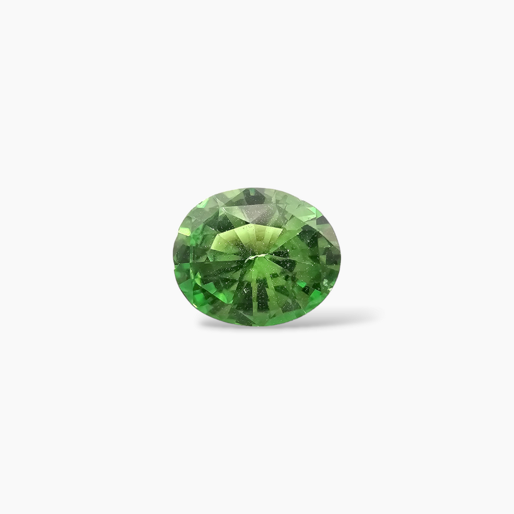 buy Natural Tsavorite Garnet Stone 1.24 Carats Oval Cut (7.5 x 6.5 mm) 
