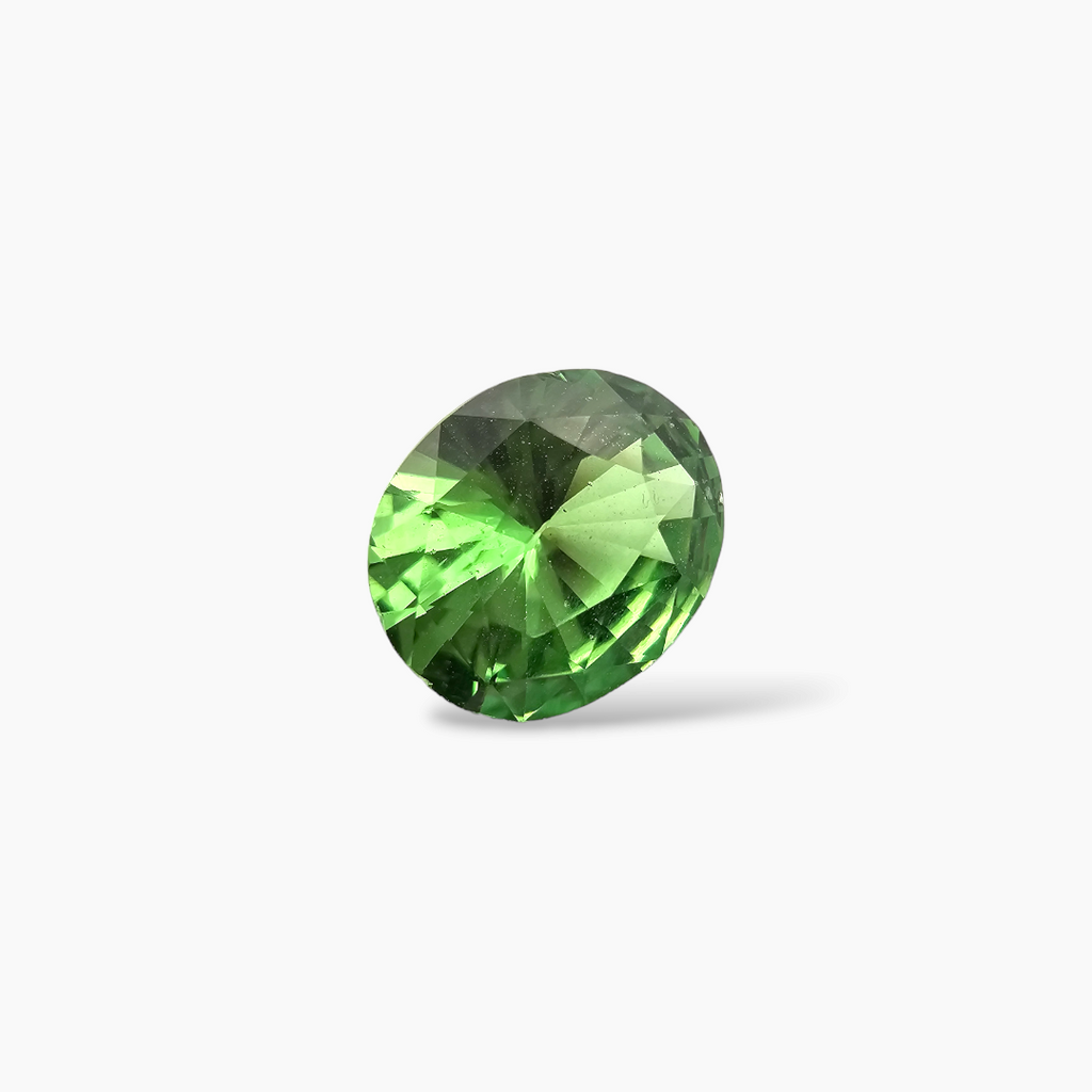 shop Natural Tsavorite Garnet Stone 1.24 Carats Oval Cut (7.5 x 6.5 mm)]