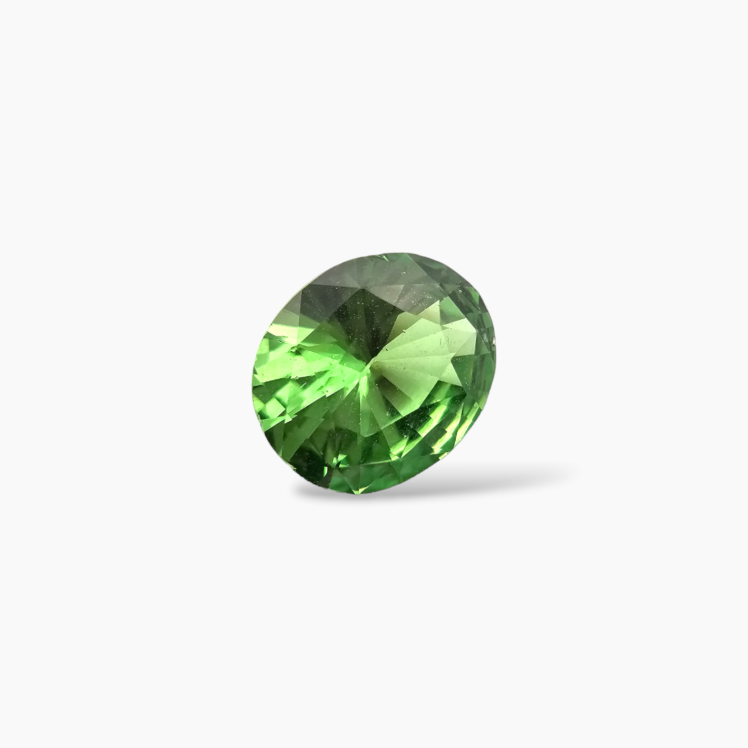 shop Natural Tsavorite Garnet Stone 1.24 Carats Oval Cut (7.5 x 6.5 mm)]