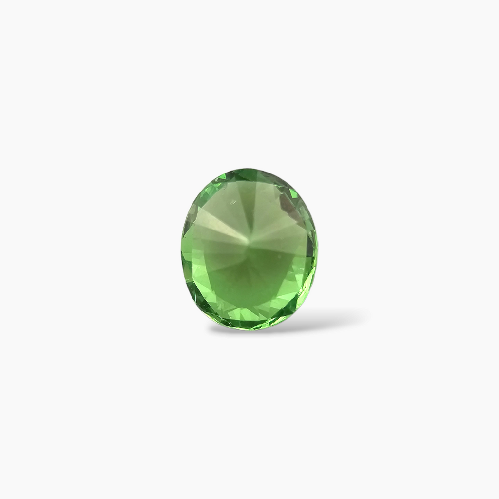 loose Natural Tsavorite Garnet Stone 1.24 Carats Oval Cut (7.5 x 6.5 mm) 