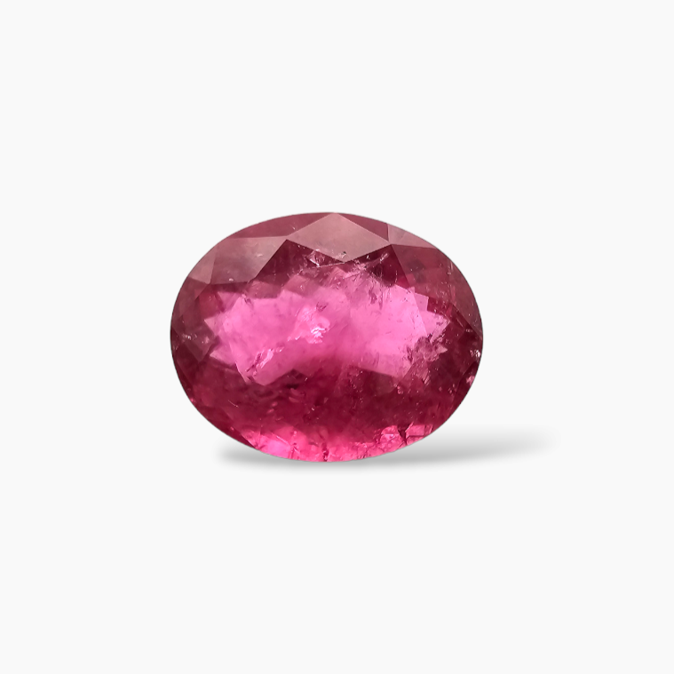 buy Natural Rubellite Tourmaline Stone 6.81 Carats Oval Cut (14 x 11 mm)