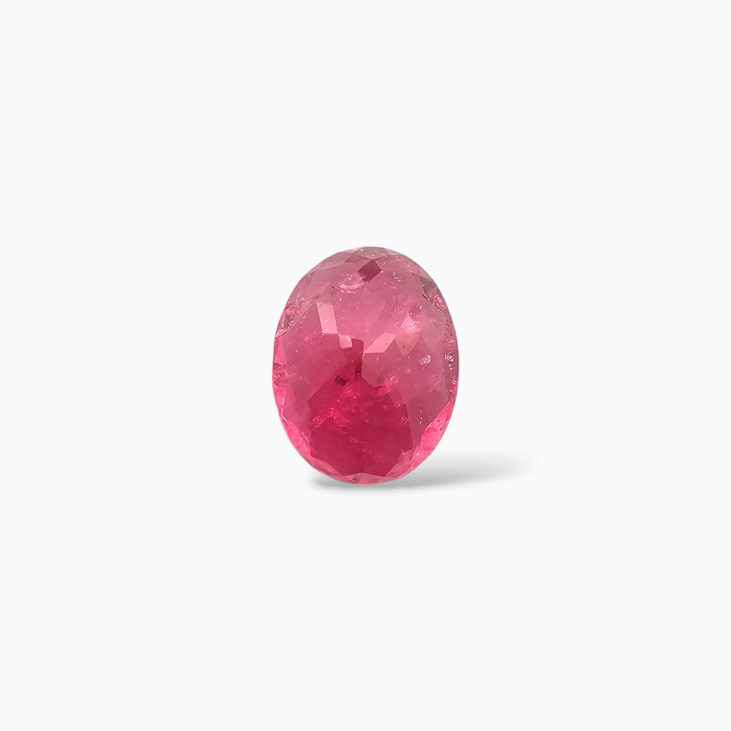online Natural Rubellite Tourmaline Stone 6.81 Carats Oval Cut (14 x 11 mm)