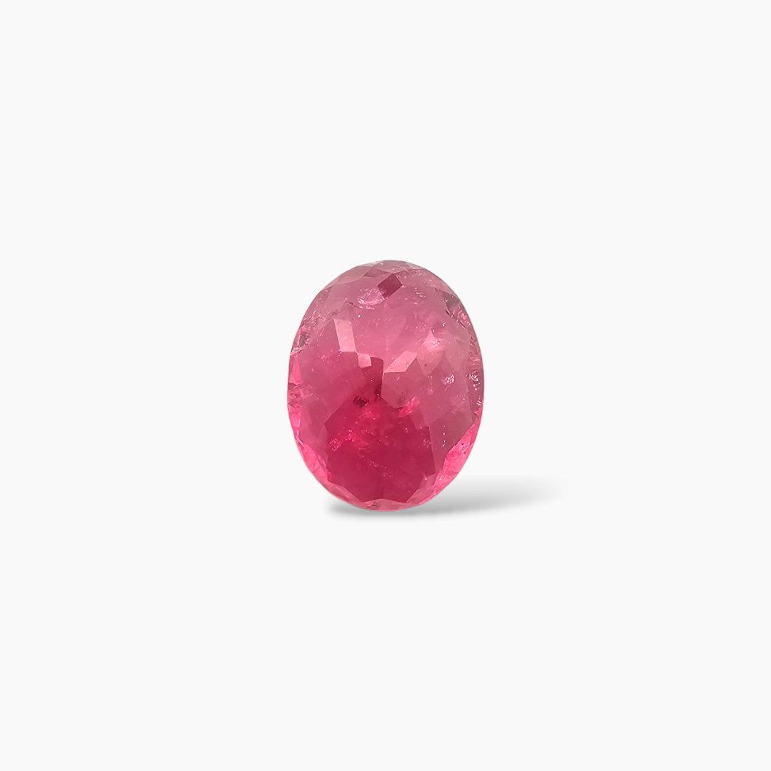 online Natural Rubellite Tourmaline Stone 6.81 Carats Oval Cut (14 x 11 mm)