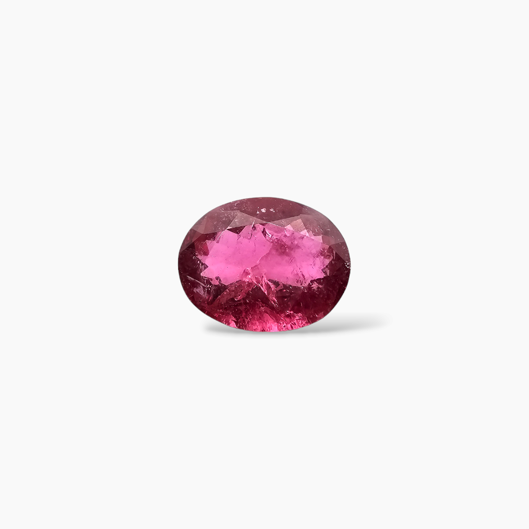 buy Natural Rubellite Tourmaline Stone 6.97 Carats Oval Cut (14 x 11 mm)