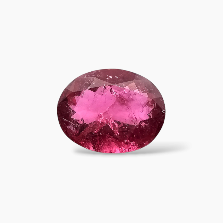buy Natural Rubellite Tourmaline Stone 6.97 Carats Oval Cut (14 x 11 mm)