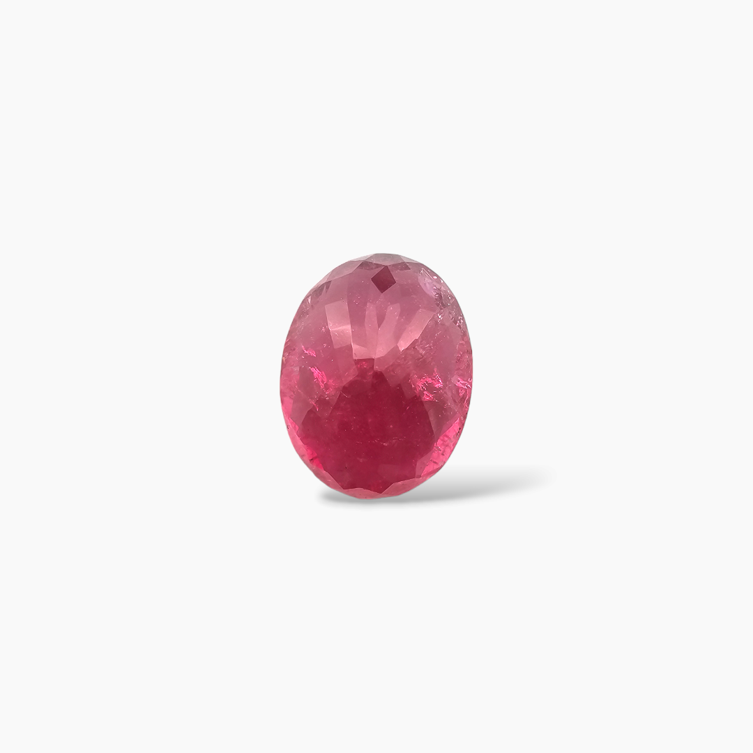online Natural Rubellite Tourmaline Stone 6.97 Carats Oval Cut (14 x 11 mm) 