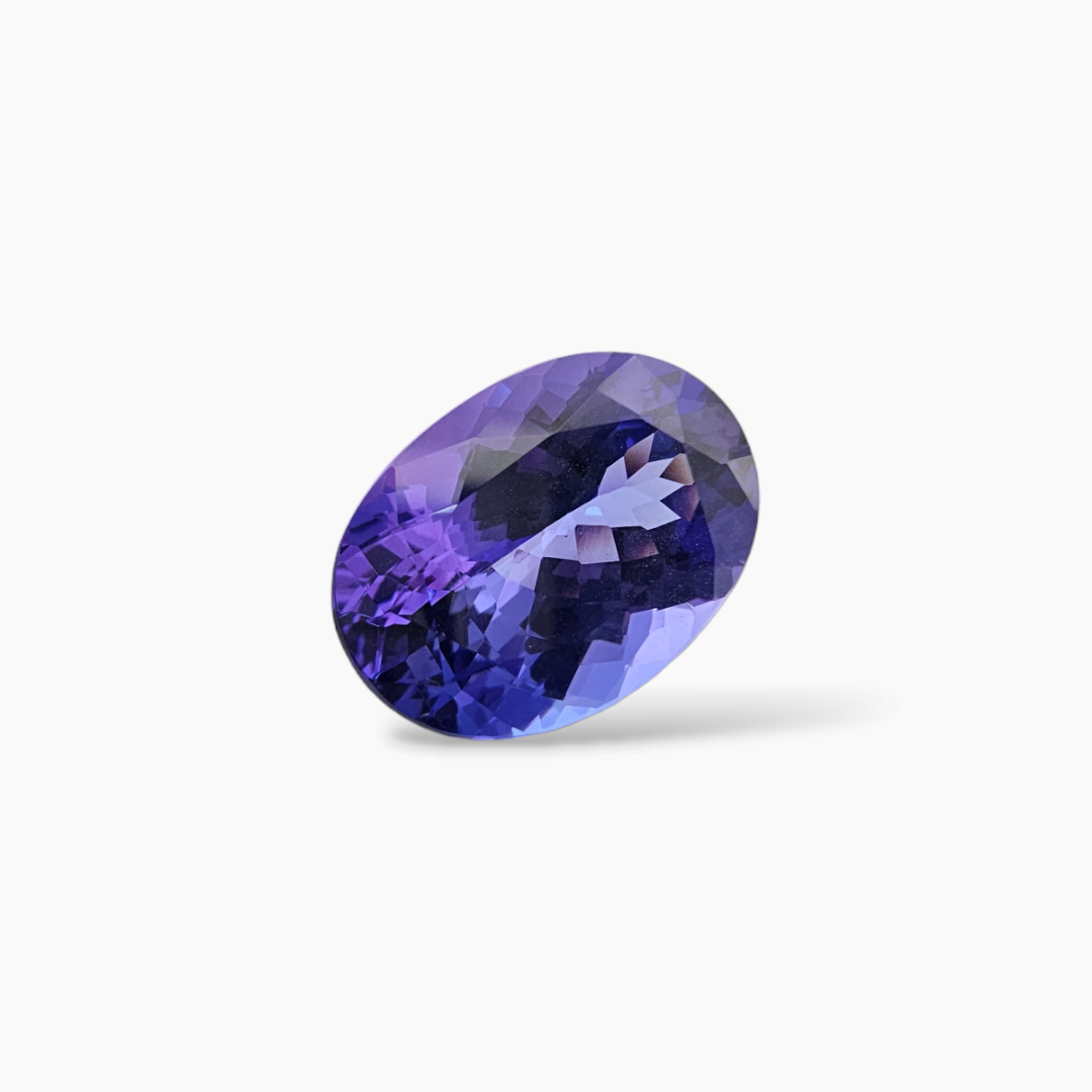 shop Natural Blue Tanzanite Stone 8.37 Carats Oval Cut (15.18 x 10.73 x 7.18 mm)
