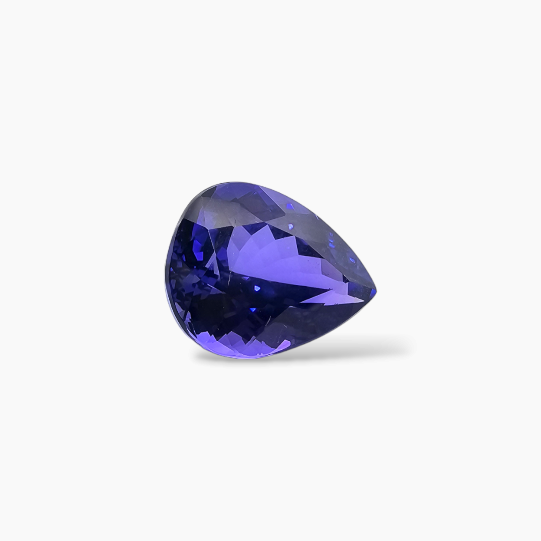 shop Natural Blue Tanzanite Stone 8.07 Carats Pear Cut (14 x 11mm)