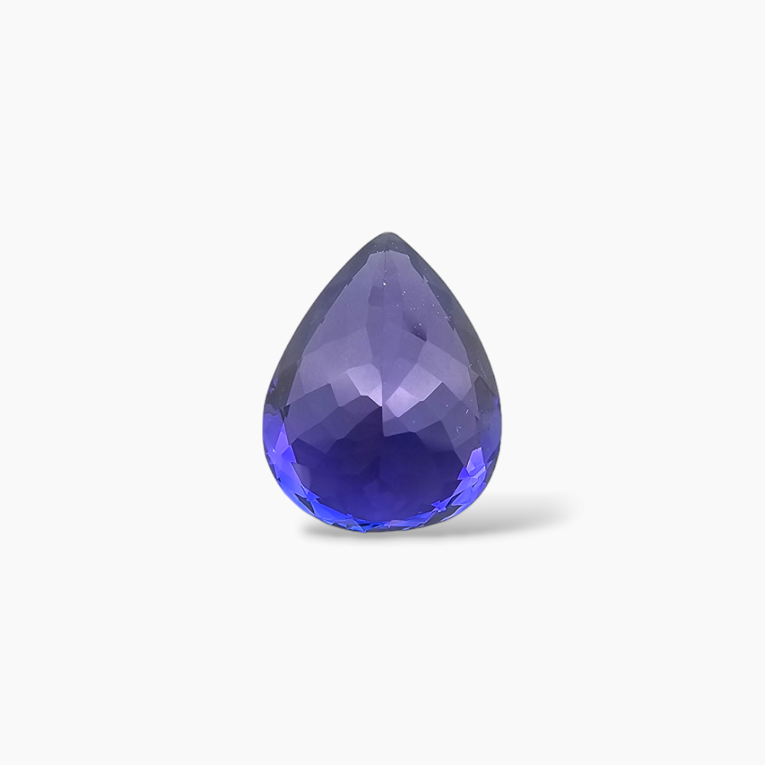 online Natural Blue Tanzanite Stone 8.07 Carats Pear Cut (14 x 11mm) 
