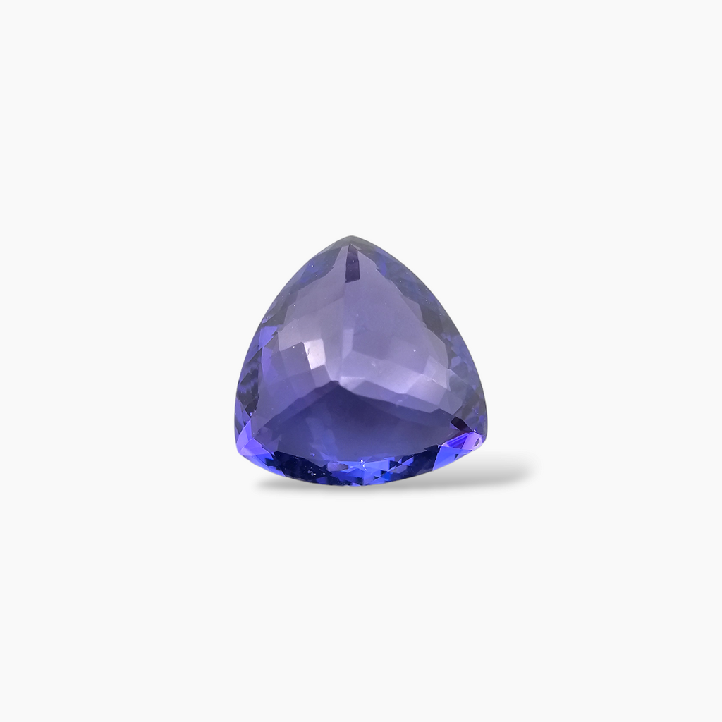 online Natural Blue Tanzanite Stone 8.21 Carats Trilliant Cut (13 mm)