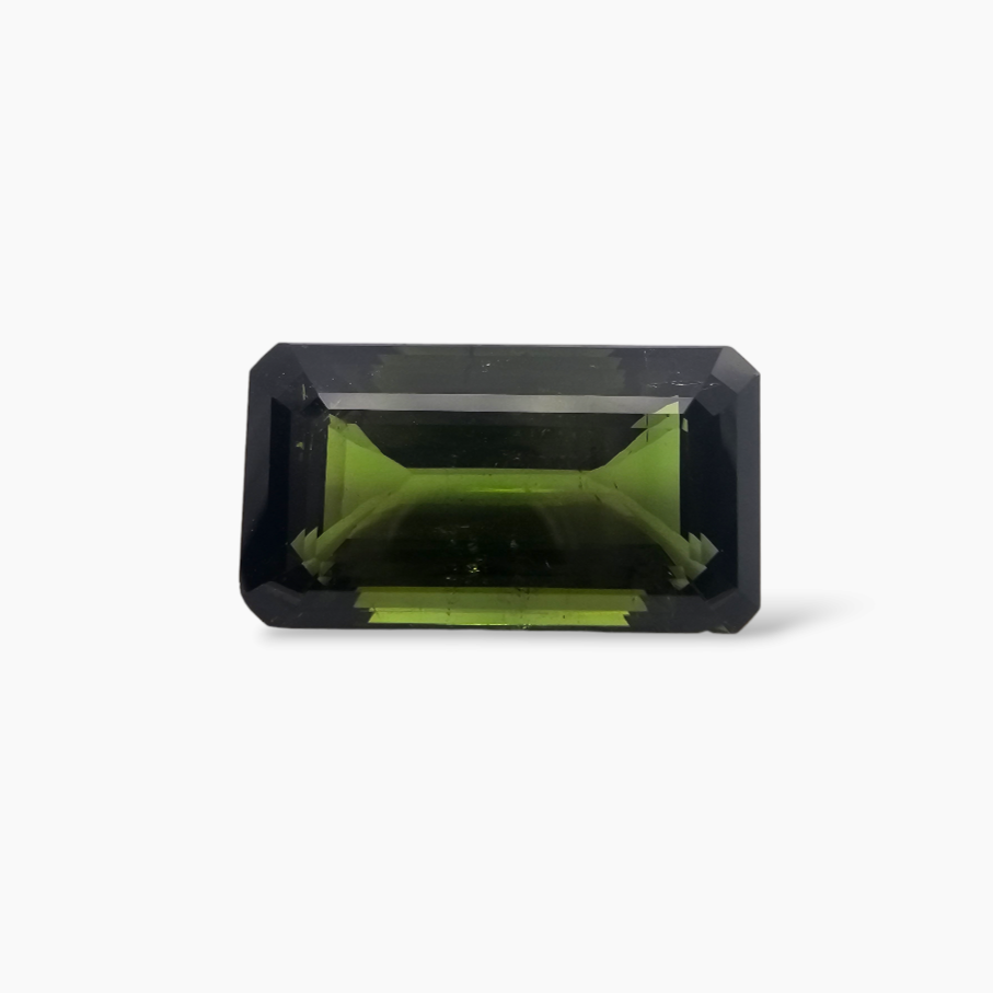 buy Natural Green Tourmaline Stone 23.22 Carats Emerald Cut (21.3 x 13.3   mm) 
