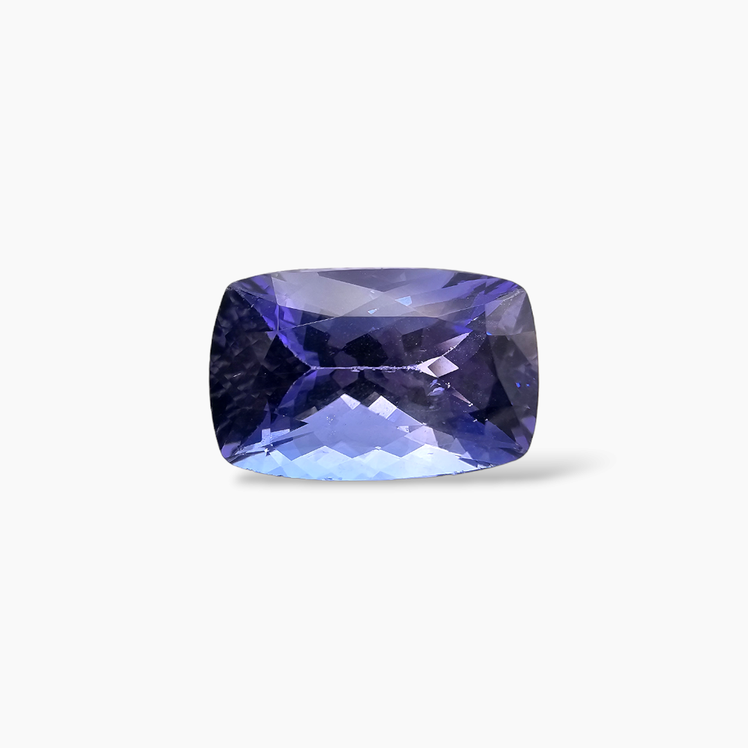 shop Natural Blue Tanzanite Stone 7.80 Carats Cushion Cut (14 x 9.1 mm)