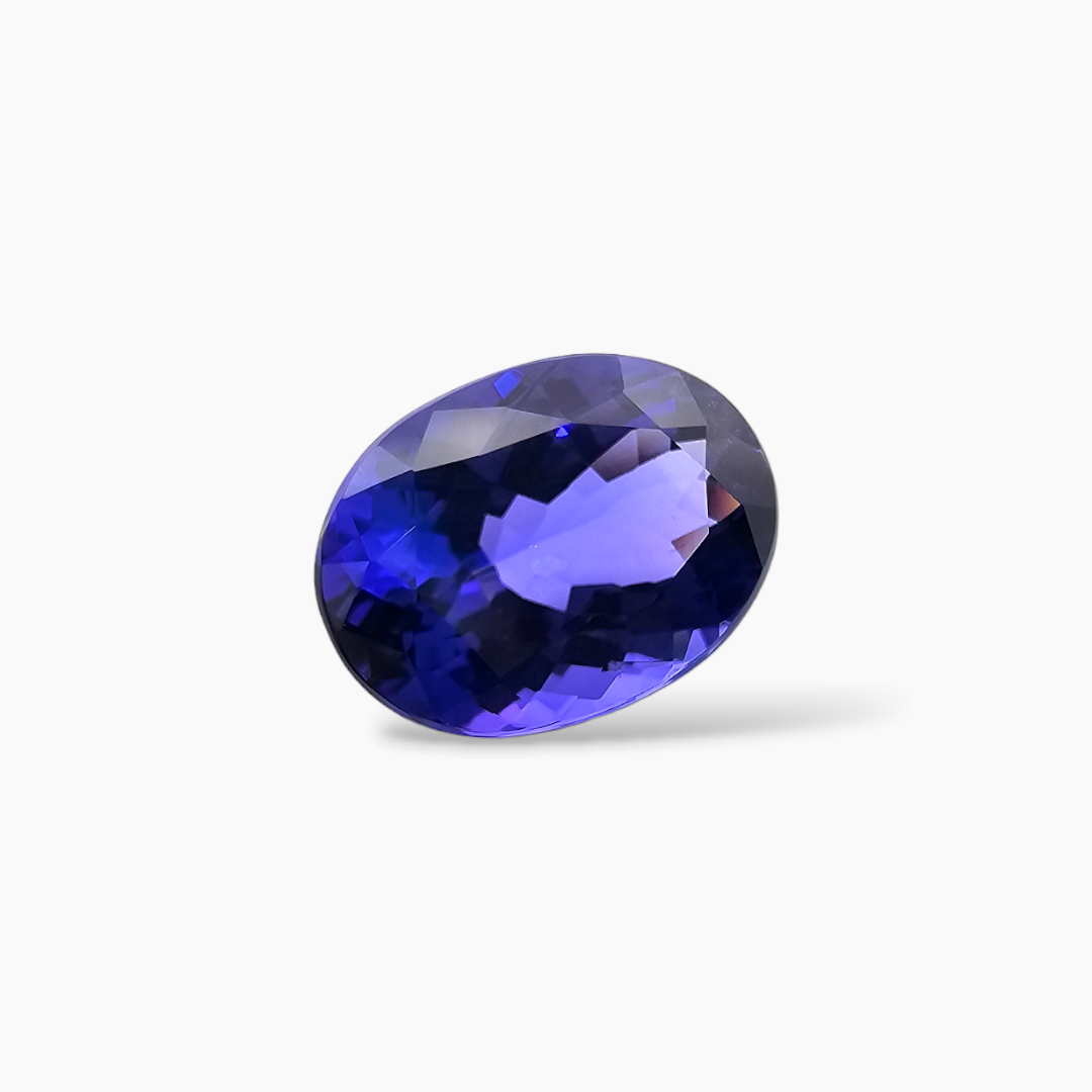 shop Natural Blue Tanzanite Stone 7.47 Carats Oval Cut (14.2 x 10.5 mm)