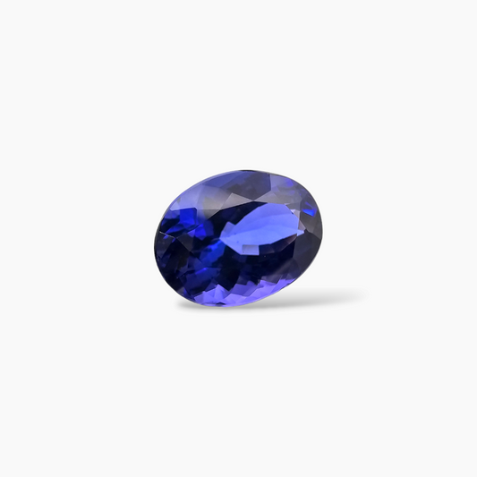 shop Natural Blue Tanzanite Stone 10.07 Carats Oval Cut (15.2 x 11 mm) 