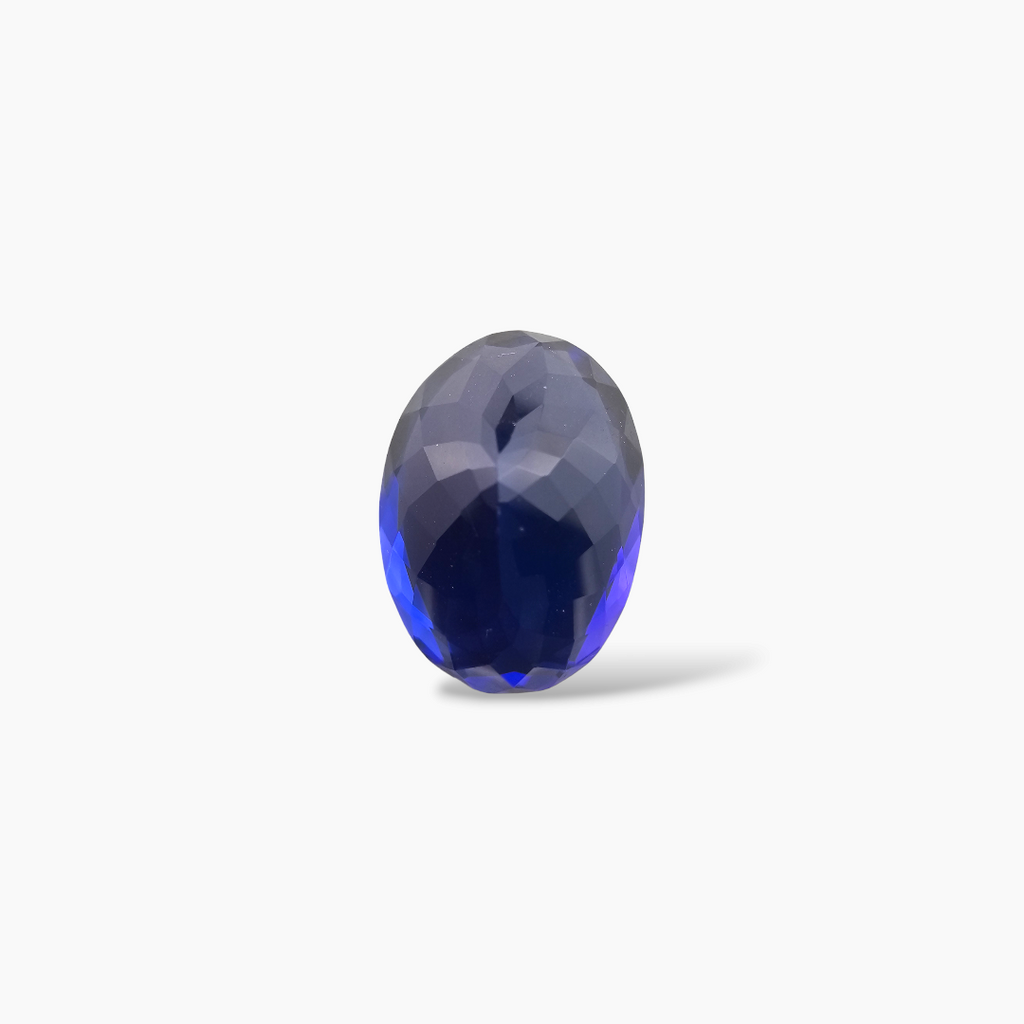 online Natural Blue Tanzanite Stone 10.07 Carats Oval Cut (15.2 x 11 mm) 