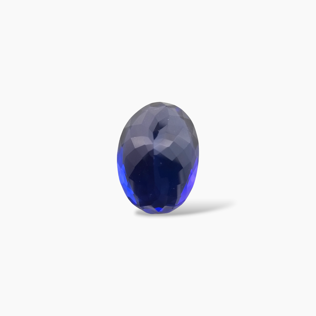 online Natural Blue Tanzanite Stone 10.07 Carats Oval Cut (15.2 x 11 mm) 