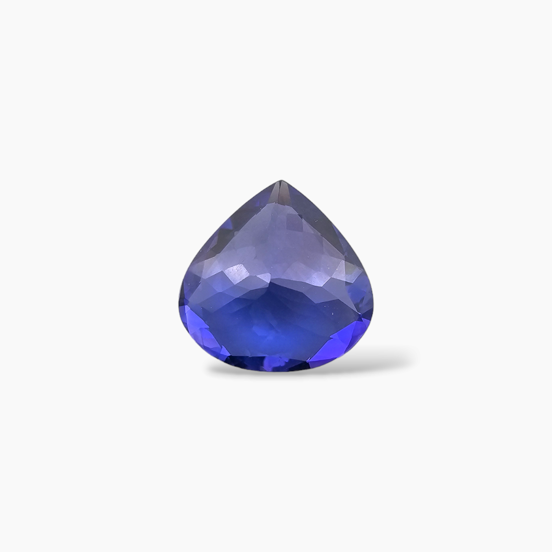 online Natural Blue Tanzanite Stone 6.02 Carats Heart Cut (12 mm)