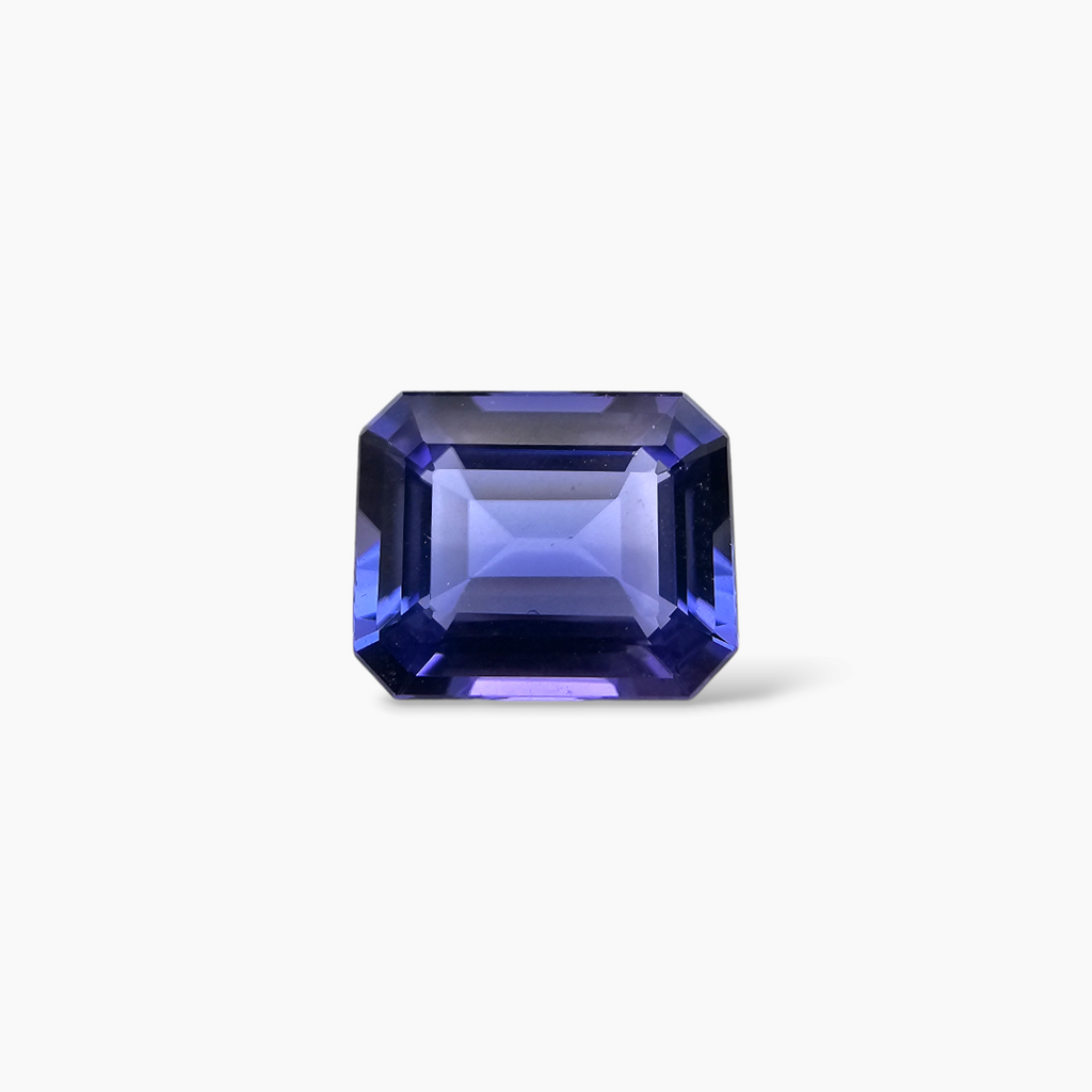 buy Natural Blue Tanzanite Stone 3.21 Carats Emerald Cut (10 x 8 mm)