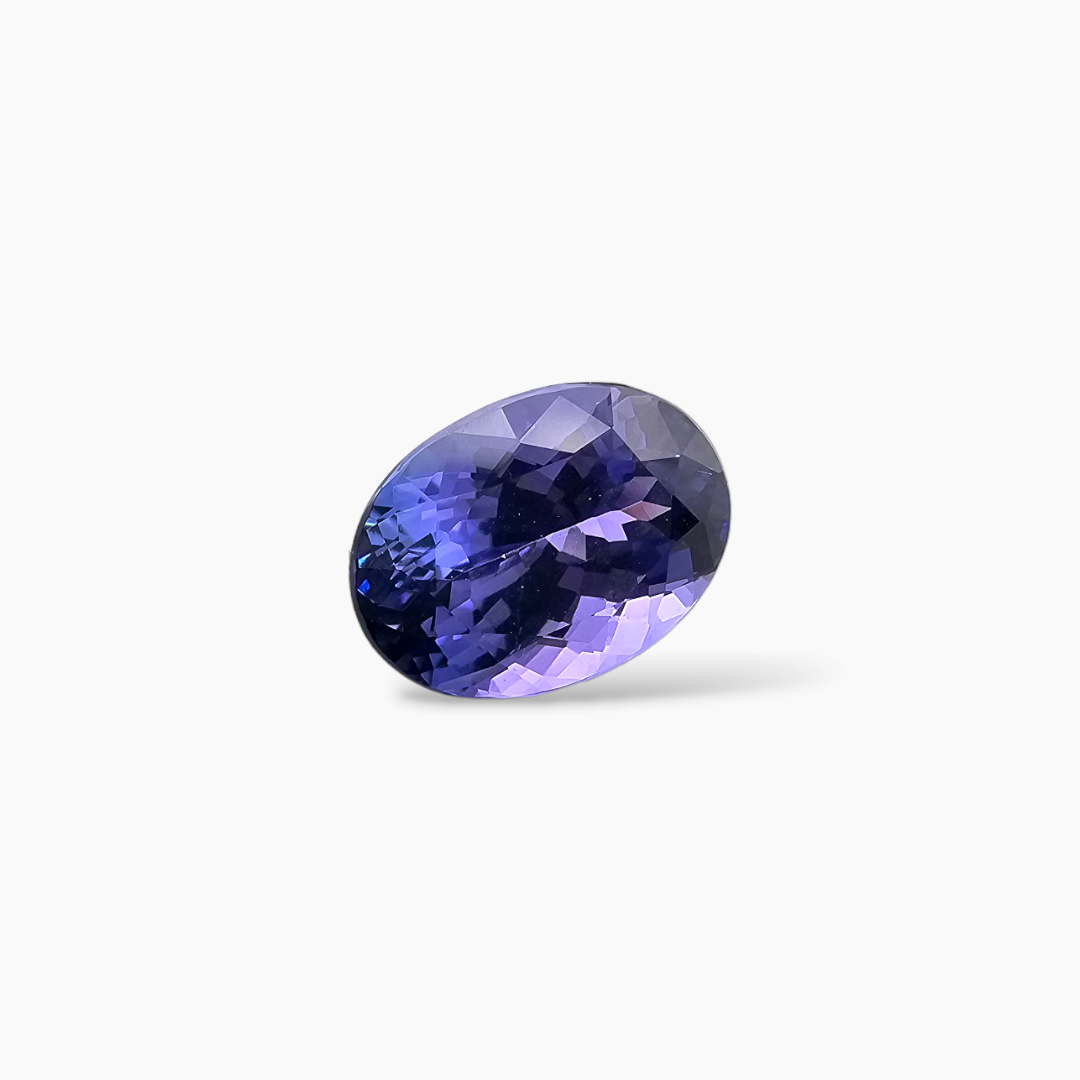 shop Natural Blue Tanzanite Stone 5.68 Carats Oval Cut (12.8 x 9 mm)