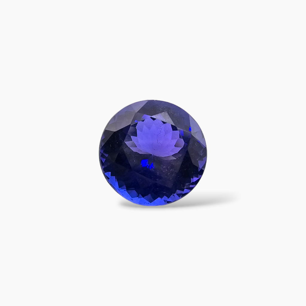 buy Natural Blue Tanzanite Stone 4.58 Carats Round Cut (10 mm)
